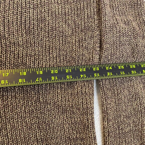 Redhead Mens Henley Sweater XL Cotton/Acrylic Blend Brown Textured Knit - Picture 4 of 12